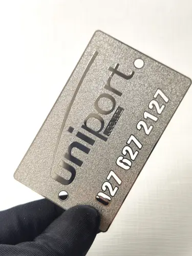 Frosted Metal Card