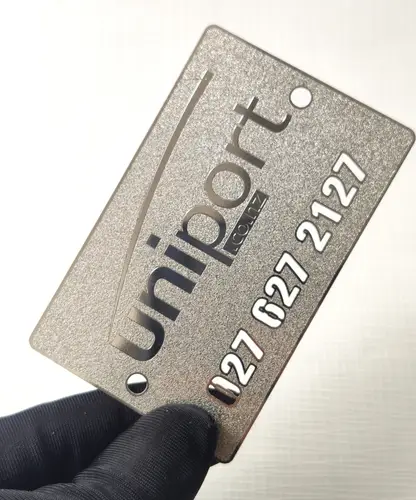 Frosted Metal Card