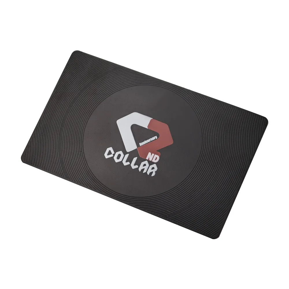 Debossed Black Metal Card