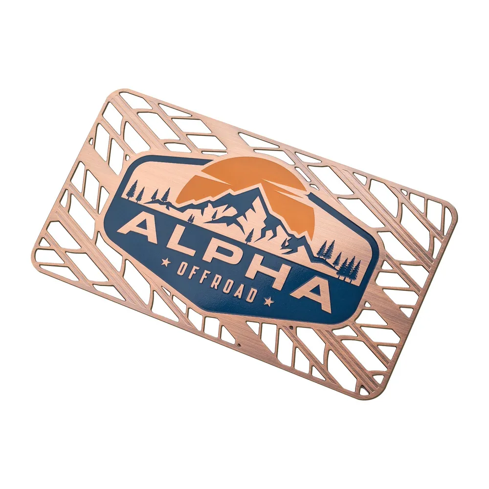 Debossed Rose Gold Metal Card