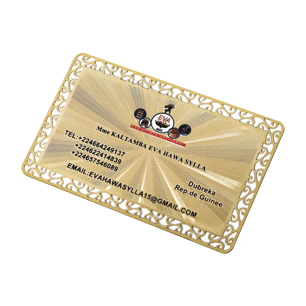 Custom Gold Metal Card