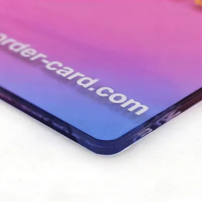 Gradient Acrylic Card