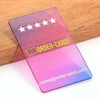 Gradient Acrylic Card