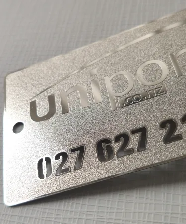 Frosted Metal Card