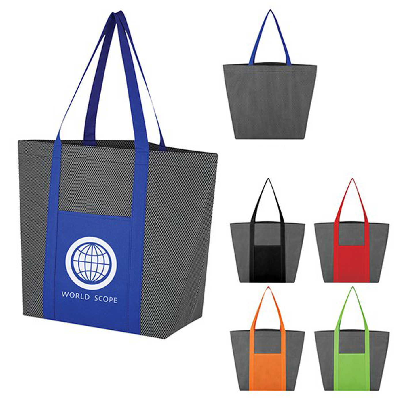 Custom Non Woven Honeycomb Mesh Tote Bag | Order-card.com | SKU# 103